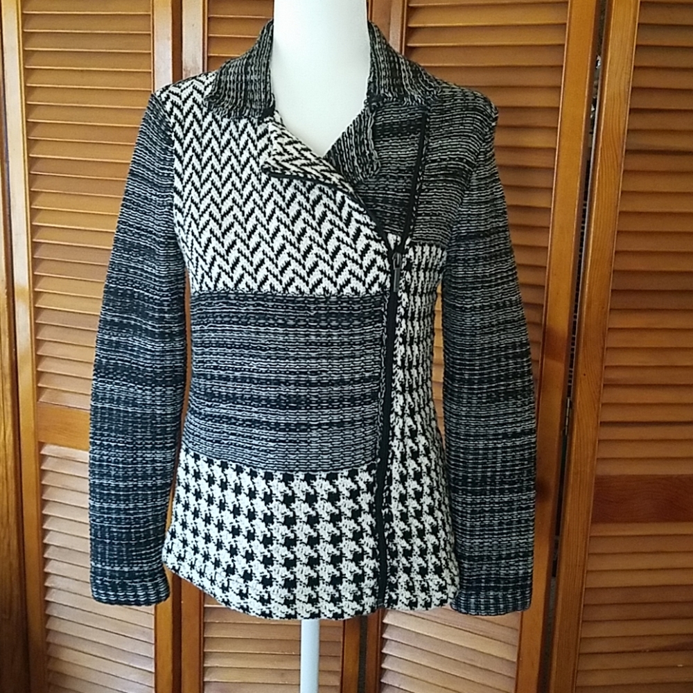 Chaps Houndstooth/Tweed Blazer